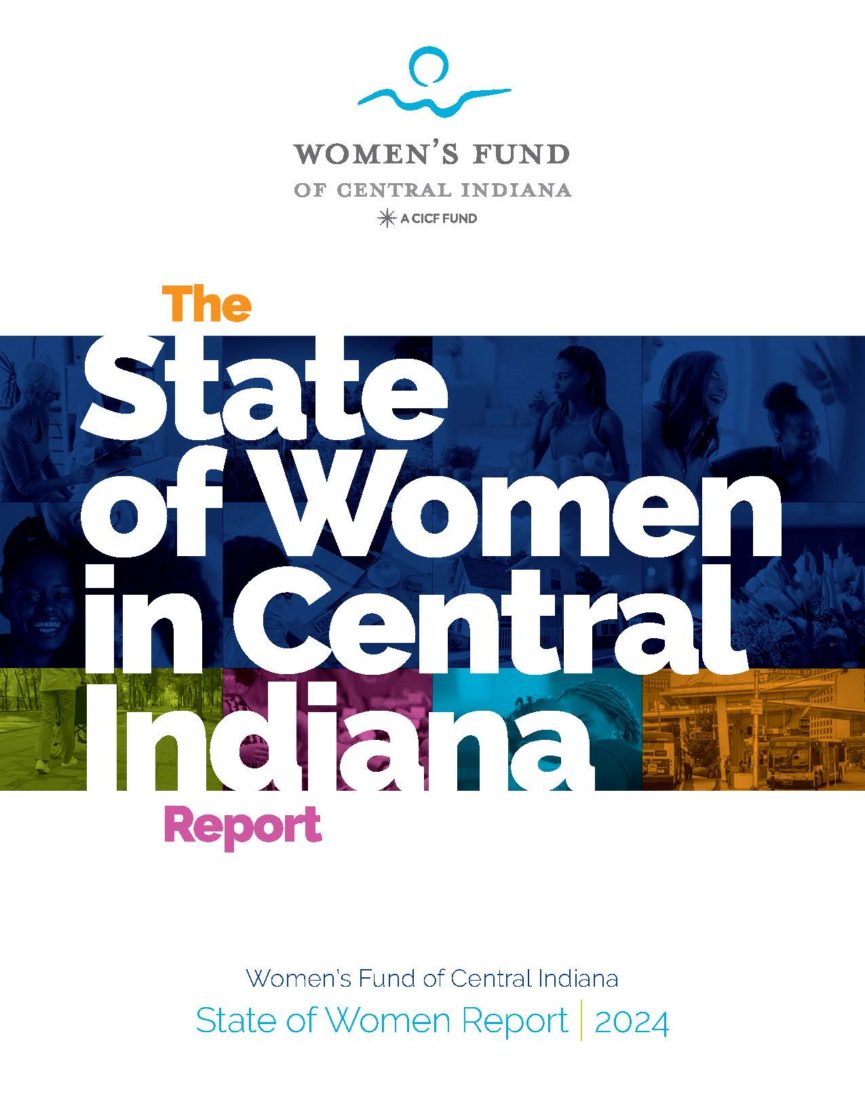 State of Women in Central Indiana Report cover page